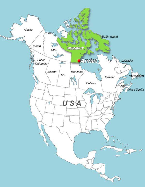Arviat Map